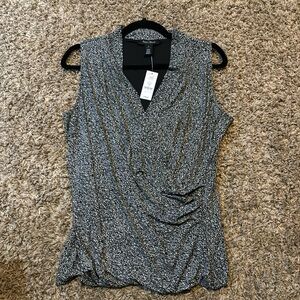 SL Little Nell Shell Black w White  size M